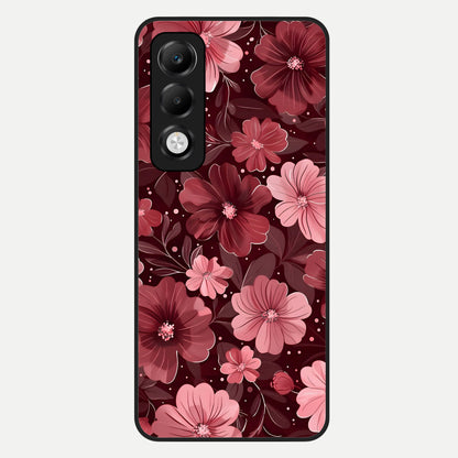  Flower Blush Bloom Glass Case For Oppo K13x 5G back cover – full design glossy printed glass finish