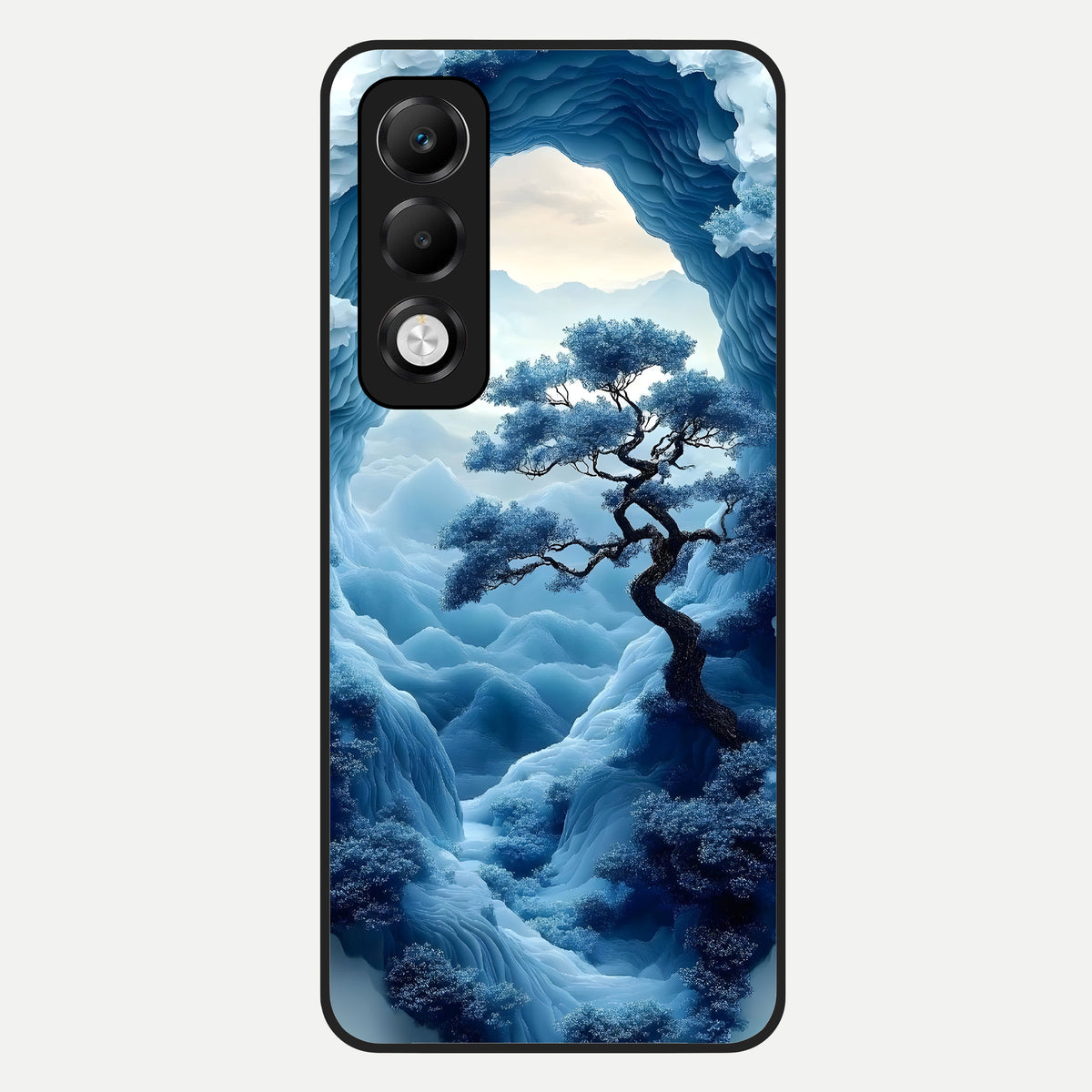 Frozen Serenity Gate Glass Case For Oppo K13x 5G back cover – full design glossy printed glass finish