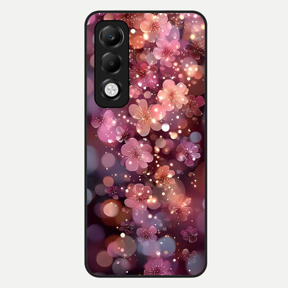  Glowing Petal Bliss Glass Case For Oppo K13x 5G back cover – full design glossy printed glass finish
