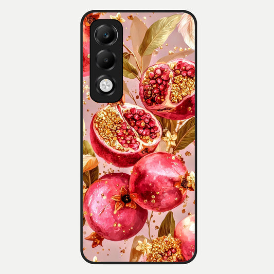  Golden Bloom Glow Glass Case For Oppo K13x 5G back cover – full design glossy printed glass finish