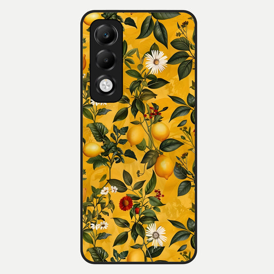  Golden Lemon Field Glass Case For Oppo K13x 5G back cover – full design glossy printed glass finish