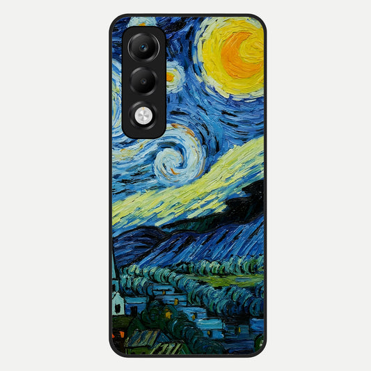  Inspired Van Gogh Art Glass Case For Oppo K13x 5G back cover – full design glossy printed glass finish