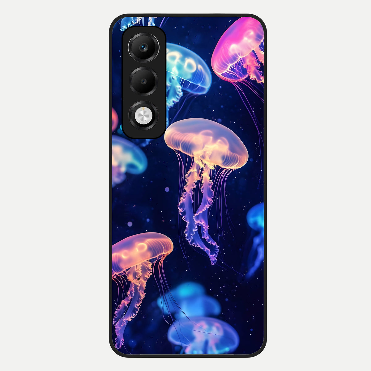  Jellyfish Pattern Glass Case For Oppo K13x 5G back cover – full design glossy printed glass finish