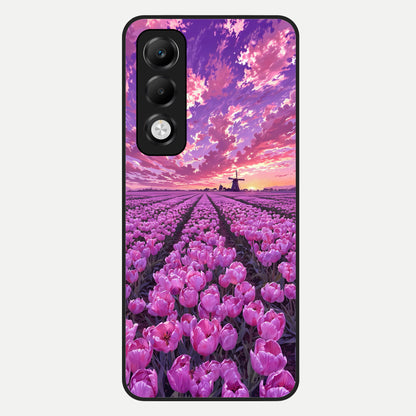  Lavender Dream Skies Glass Case For Oppo K13x 5G back cover – full design glossy printed glass finish