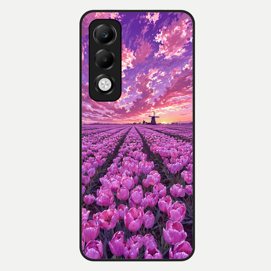  Lavender Dream Skies Glass Case For Oppo K13x 5G back cover – full design glossy printed glass finish