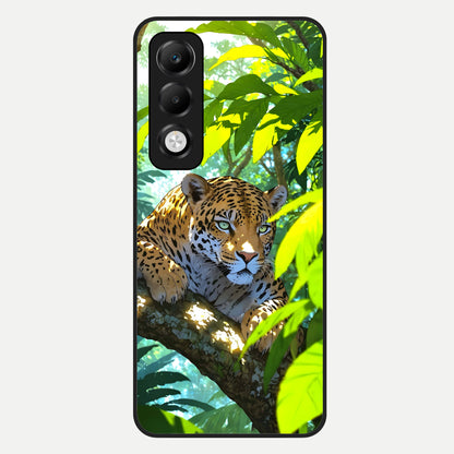  Leopard in Jungle Glass Case For Oppo K13x 5G back cover – full design glossy printed glass finish