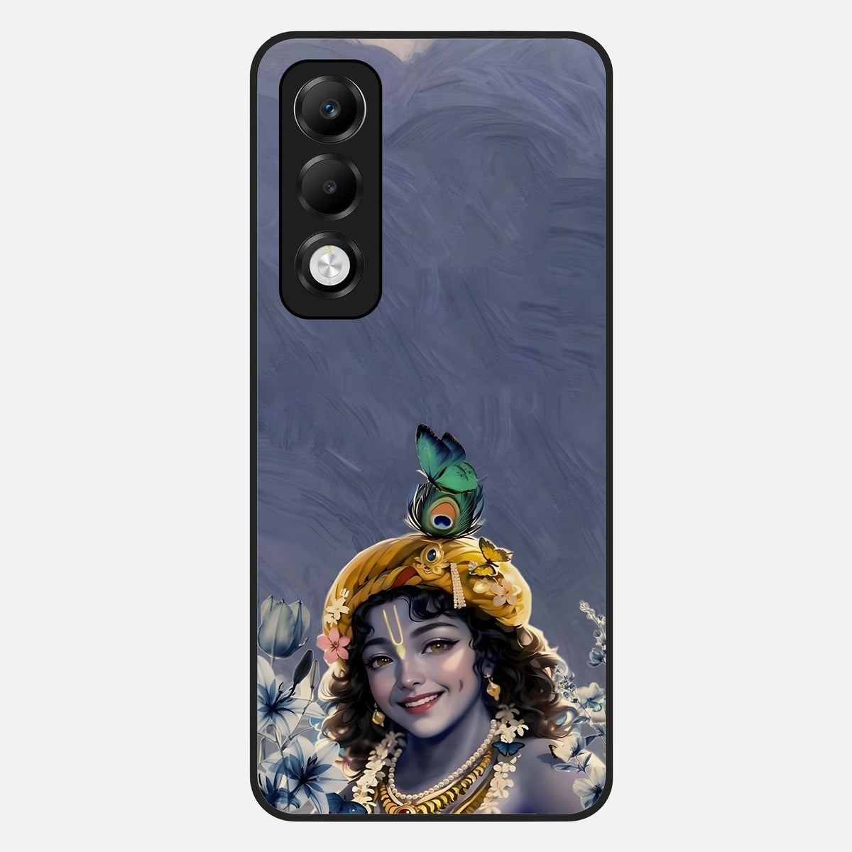  Lord Krishna Glass Case For Oppo K13x 5G back cover – full design glossy printed glass finish