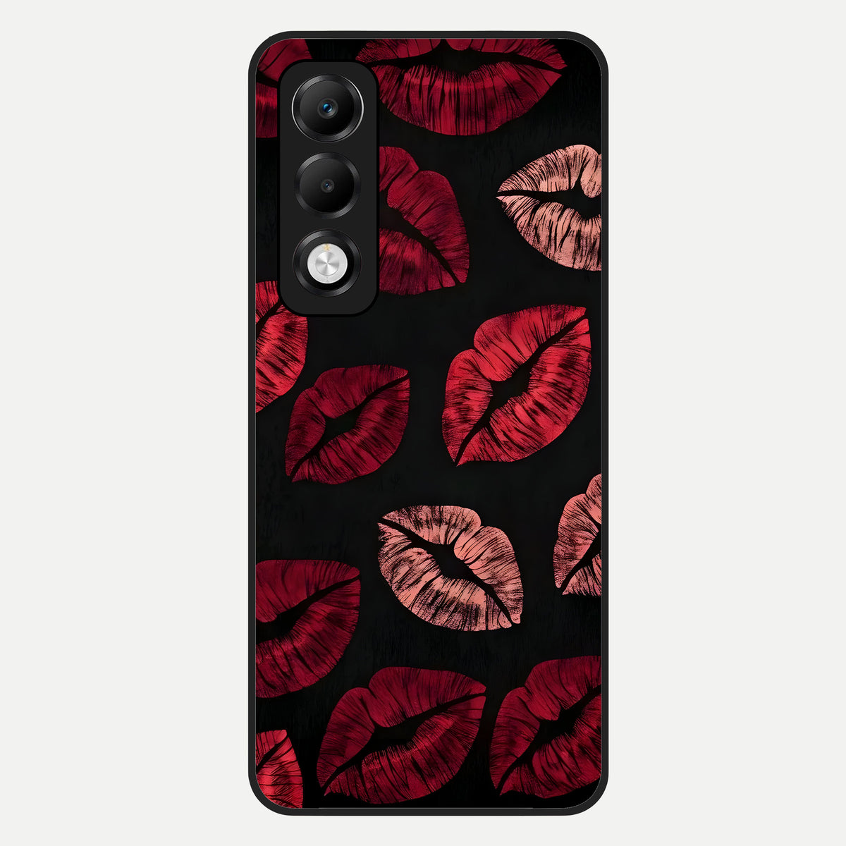  Midnight Kiss Love Glass Case For Oppo K13x 5G back cover – full design glossy printed glass finish