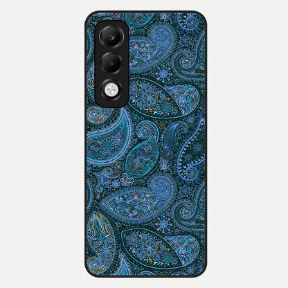  Midnight Paisley Glow Glass Case For Oppo K13x 5G back cover – full design glossy printed glass finish