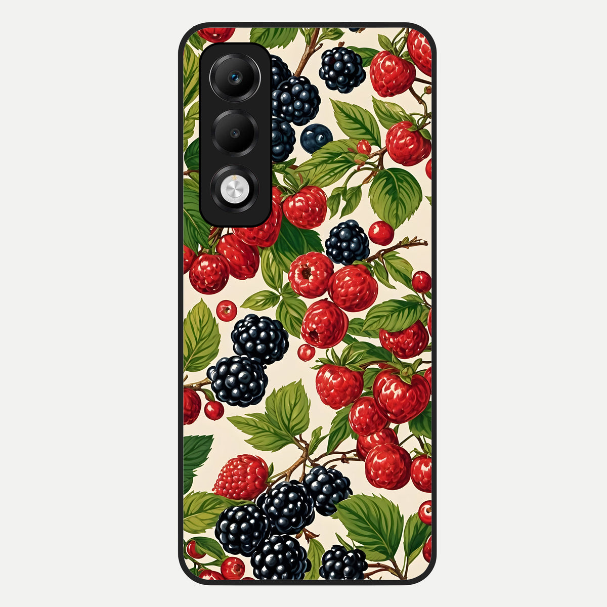  Mixed Berry Collage Glass Case For Oppo K13x 5G back cover – full design glossy printed glass finish