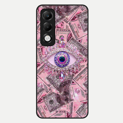  Money Eye Luxe Glass Case For Oppo K13x 5G back cover – full design glossy printed glass finish