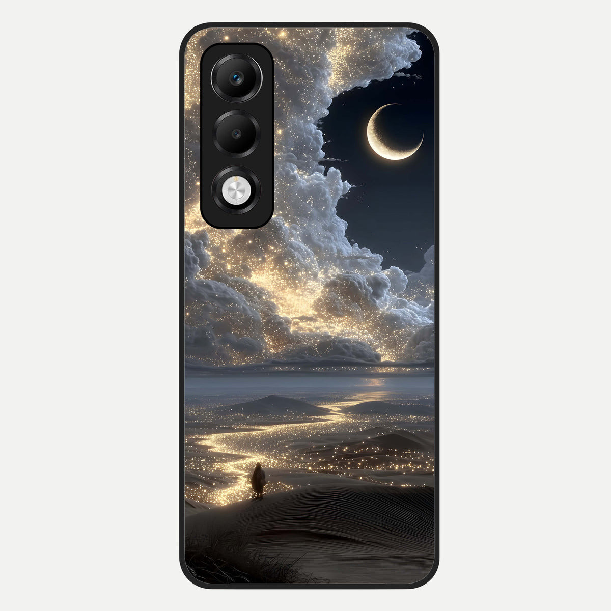  Moonlight Spark Path Glass Case For Oppo K13x 5G back cover – full design glossy printed glass finish