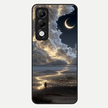  Moonlight Spark Path Glass Case For Oppo K13x 5G back cover – full design glossy printed glass finish