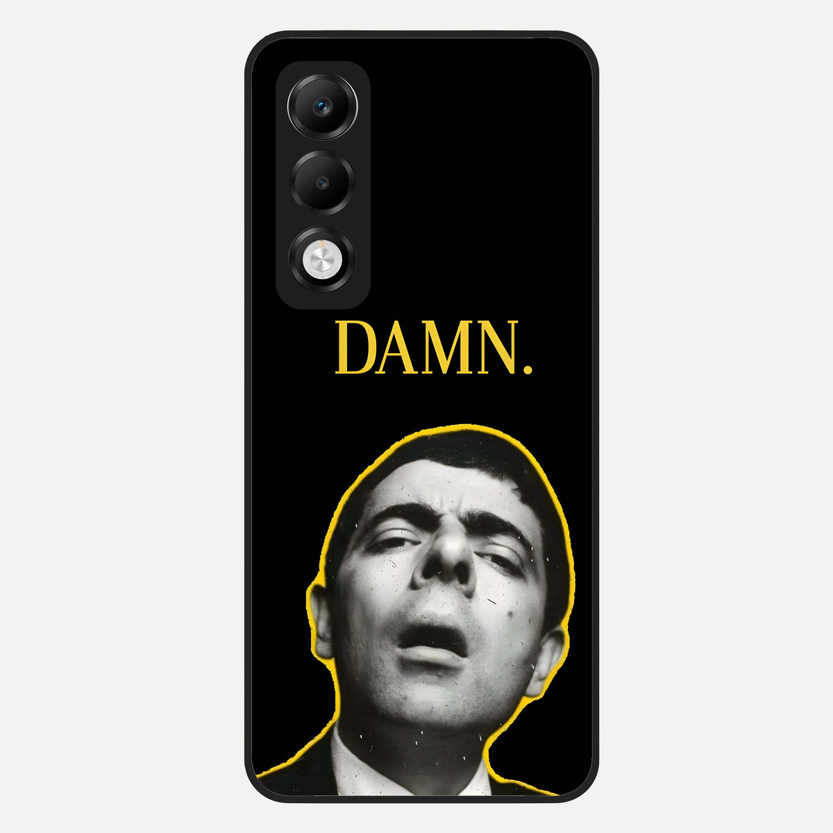  Mr Bean Damn Glass Case For Oppo K13x 5G back cover – full design glossy printed glass finish