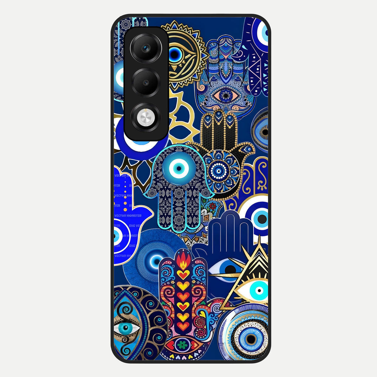  Mystic Palm Guard Glass Case For Oppo K13x 5G back cover – full design glossy printed glass finish