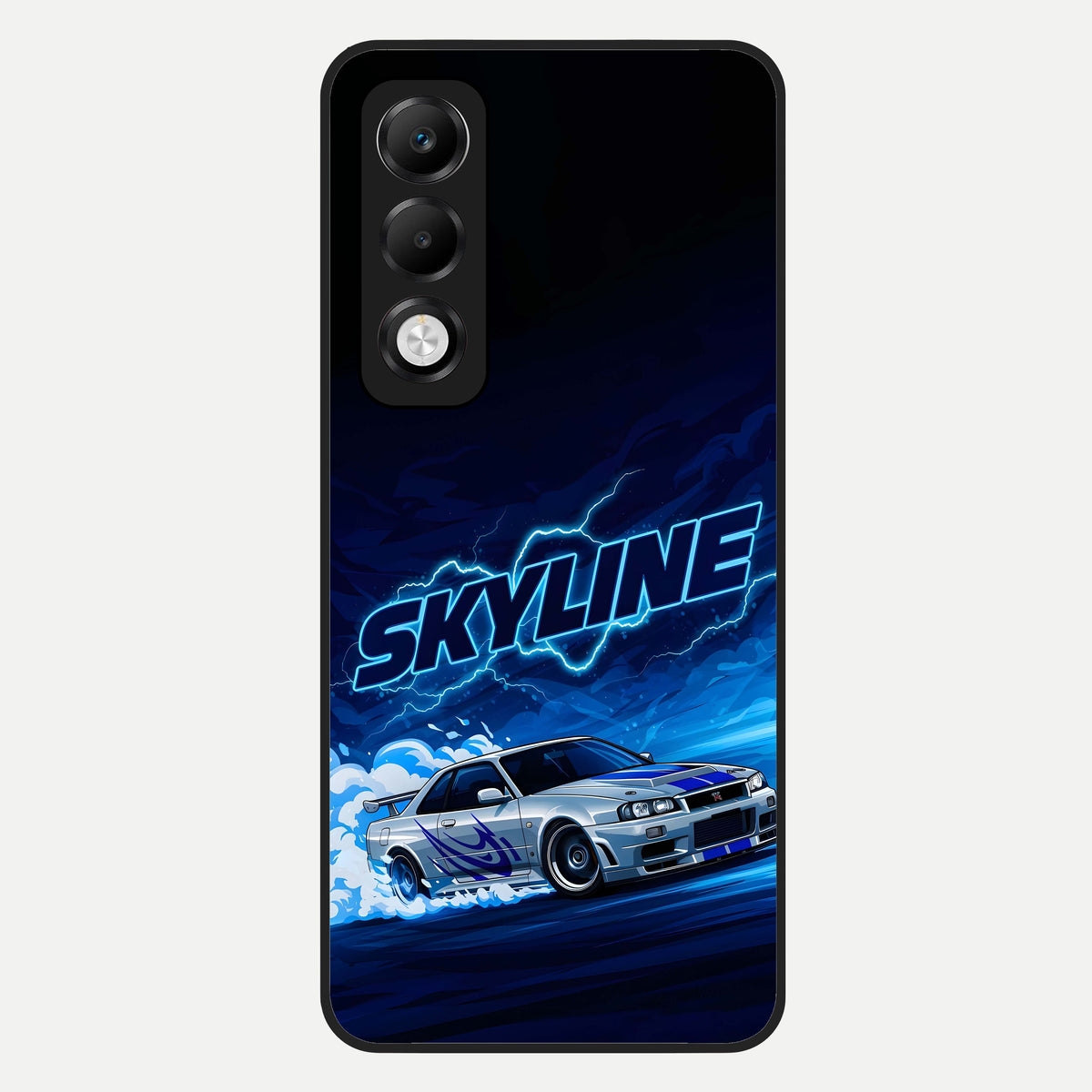  Neon Drift Beast Glass Case For Oppo K13x 5G back cover – full design glossy printed glass finish