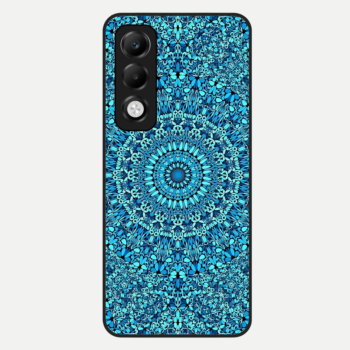  Ocean Bloom Mandala Glass Case For Oppo K13x 5G back cover – full design glossy printed glass finish
