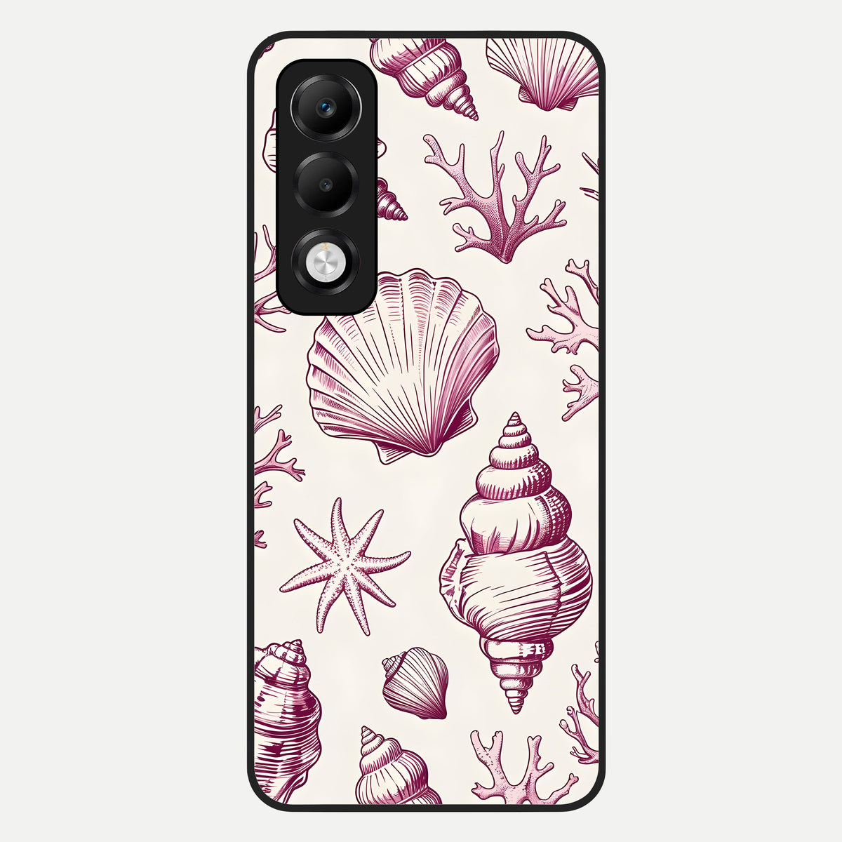  Pink Power Sparks Glass Case For Oppo K13x 5G back cover – full design glossy printed glass finish