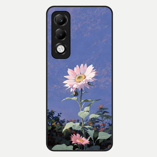  Pink Shells Outline Glass Case For Oppo K13x 5G back cover – full design glossy printed glass finish