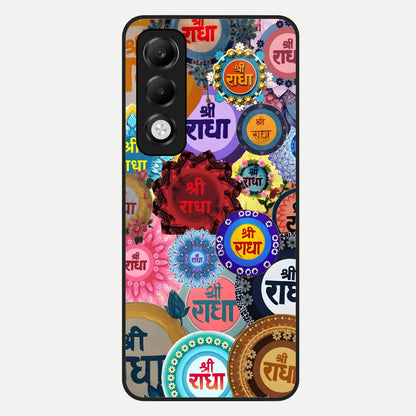  Radha Divine Bloom Glass Case For Oppo K13x 5G back cover – full design glossy printed glass finish