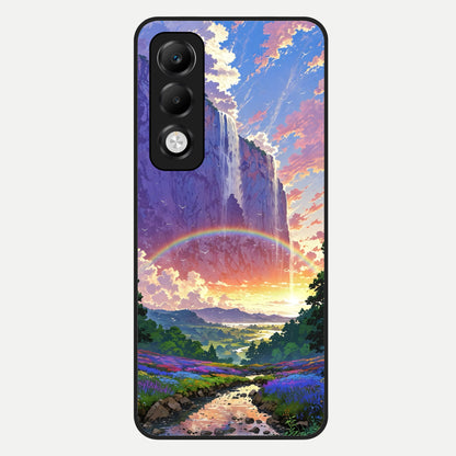  Rainbow Valley Dream Glass Case For Oppo K13x 5G back cover – full design glossy printed glass finish