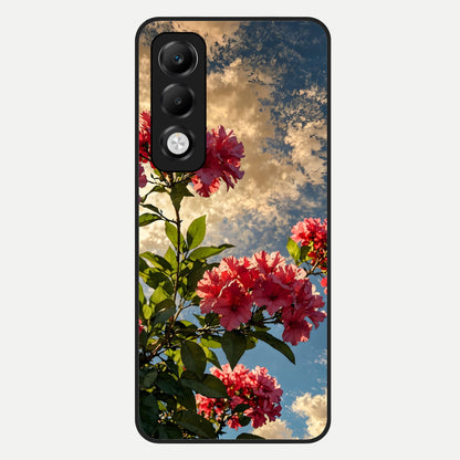  Red Bloom Skies Glass Case For Oppo K13x 5G back cover – full design glossy printed glass finish