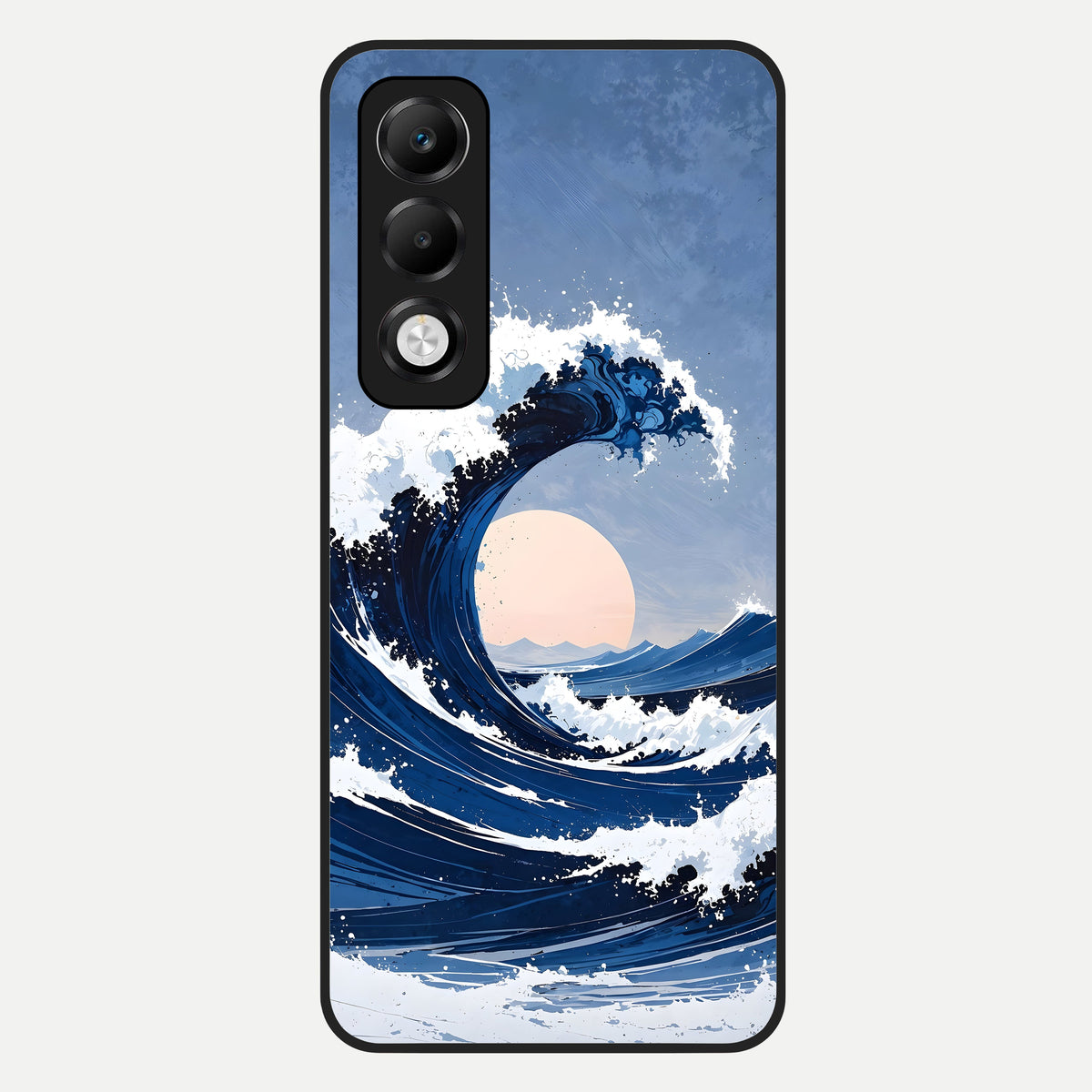  Rising Tide Power Glass Case For Oppo K13x 5G back cover – full design glossy printed glass finish