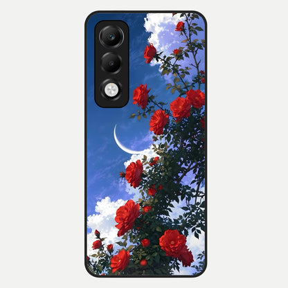  Rose Drift Flowers Glass Case For Oppo K13x 5G back cover – full design glossy printed glass finish