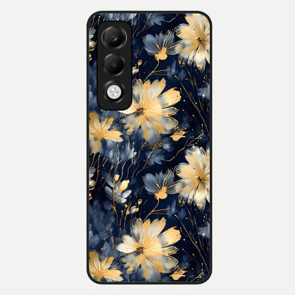  Royal Petal Dream Glass Case For Oppo K13x 5G back cover – full design glossy printed glass finish