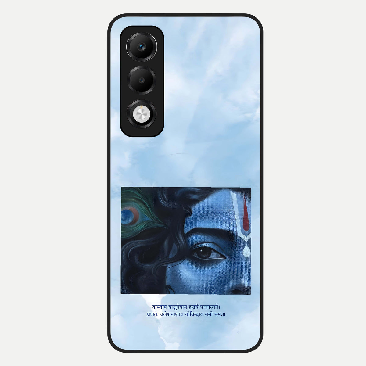  Spiritual Krishna Glass Case For Oppo K13x 5G back cover – full design glossy printed glass finish