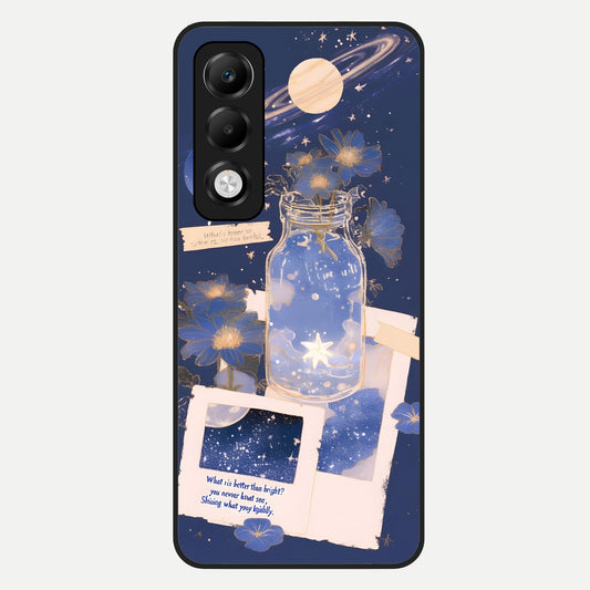  Starlit Cosmic Jar Glass Case For Oppo K13x 5G back cover – full design glossy printed glass finish