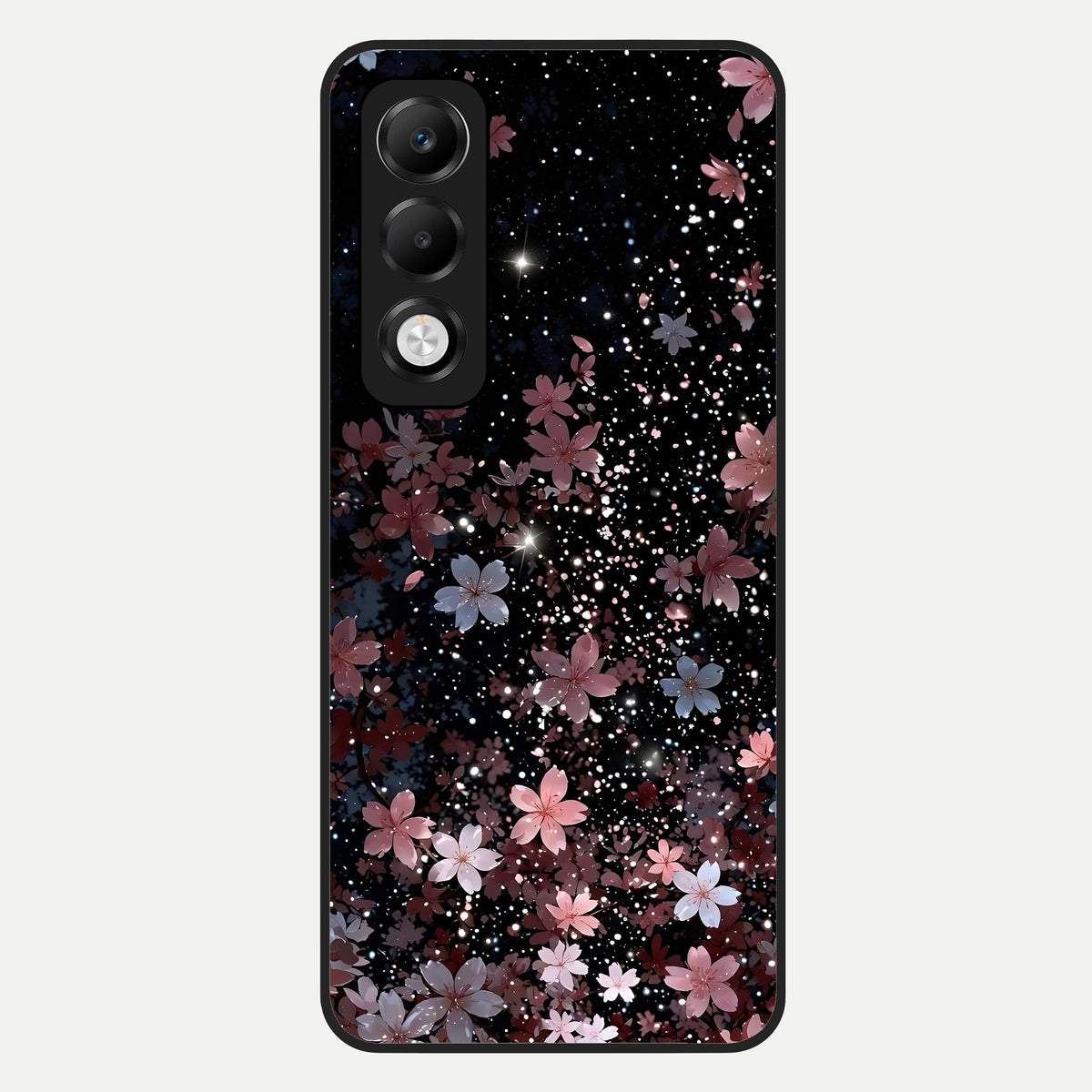  Starlit Flower Dreams Glass Case For Oppo K13x 5G back cover – full design glossy printed glass finish