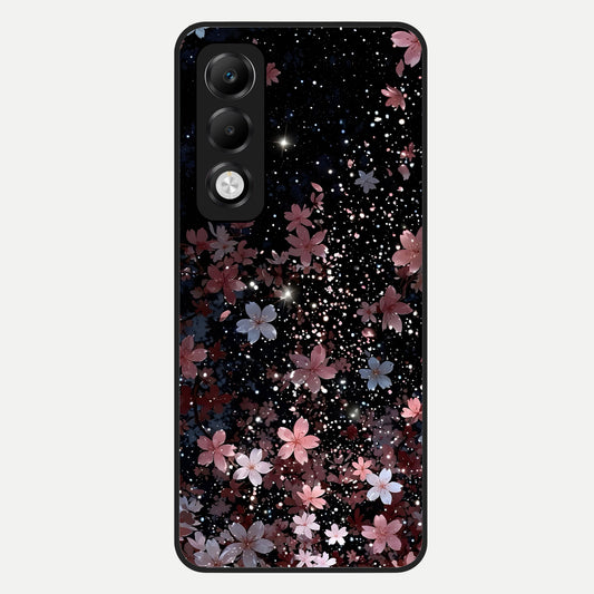  Starlit Flower Dreams Glass Case For Oppo K13x 5G back cover – full design glossy printed glass finish