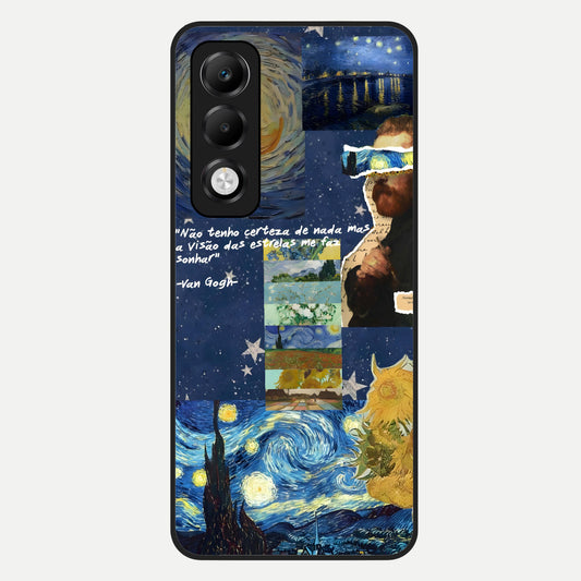  Starry Dream Vision Glass Case For Oppo K13x 5G back cover – full design glossy printed glass finish
