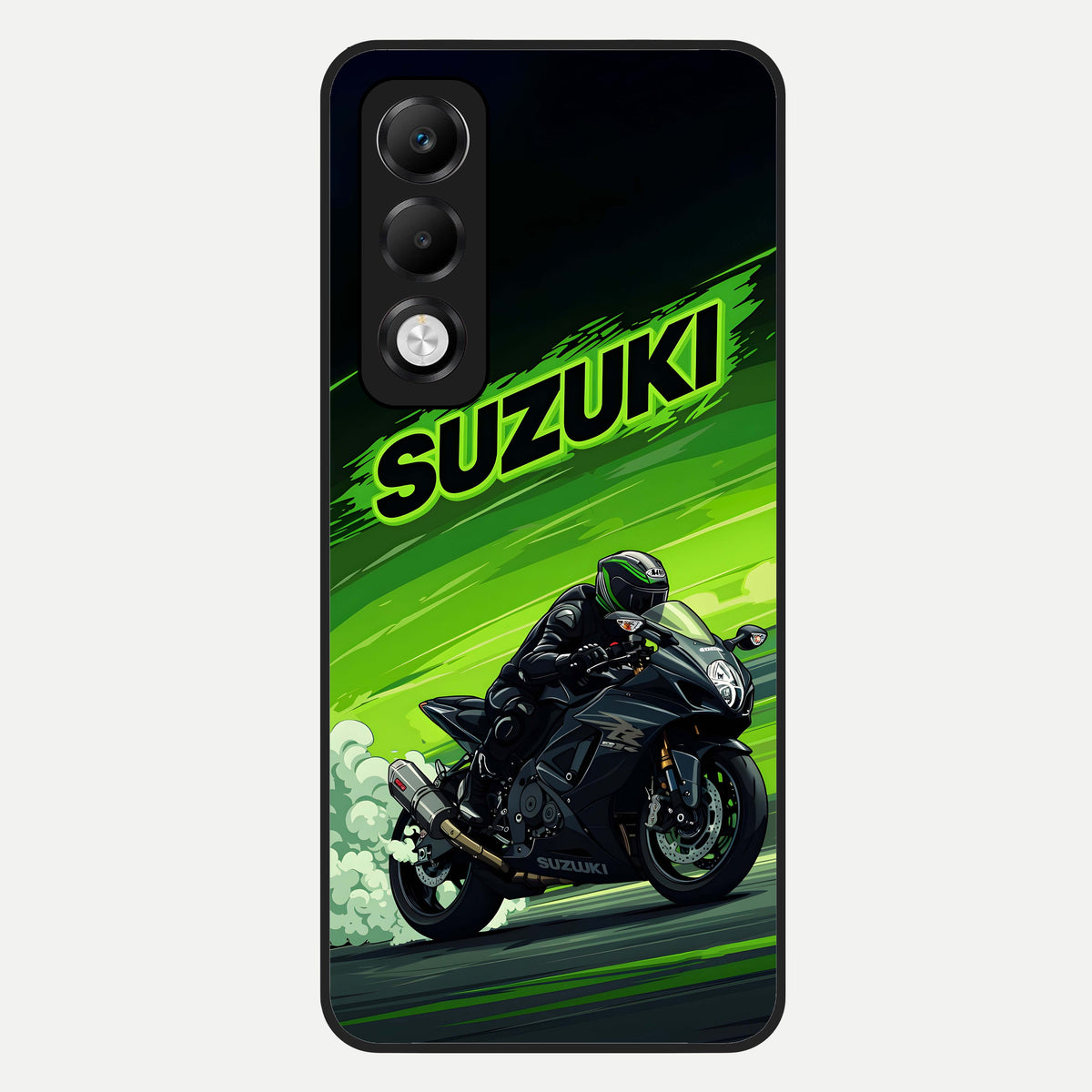  Suzuki Speed Beast Glass Case For Oppo K13x 5G back cover – full design glossy printed glass finish