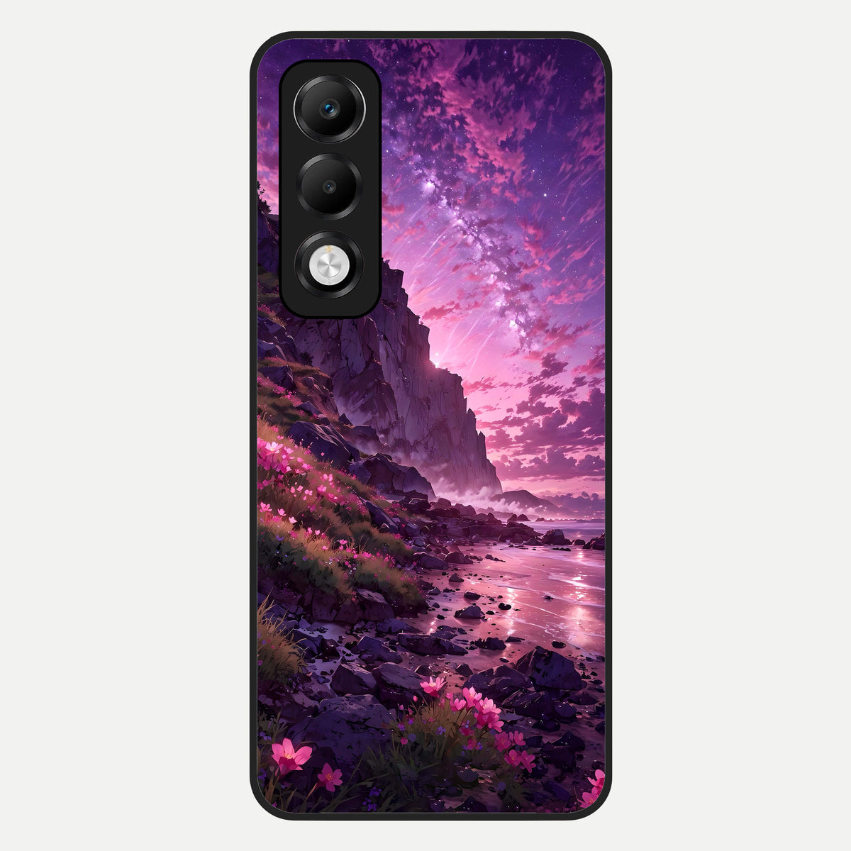  Twilight Blossom Coast Glass Case For Oppo K13x 5G back cover – full design glossy printed glass finish