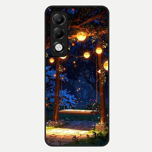  Twilight Garden Swing Glass Case For Oppo K13x 5G back cover – full design glossy printed glass finish