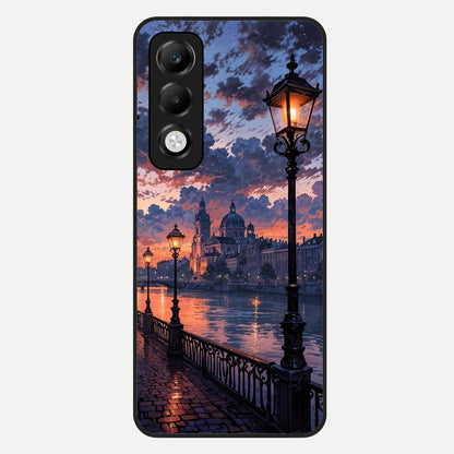  Twilight River Lights Glass Case For Oppo K13x 5G back cover – full design glossy printed glass finish