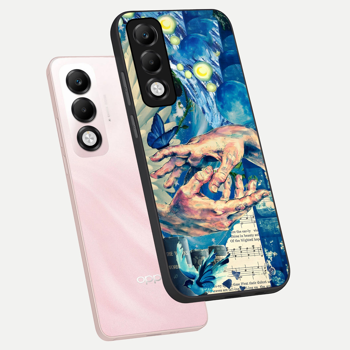  Aesthetic Divider phone case For Oppo K13x 5G showing premium glass back cover with detailed artwork