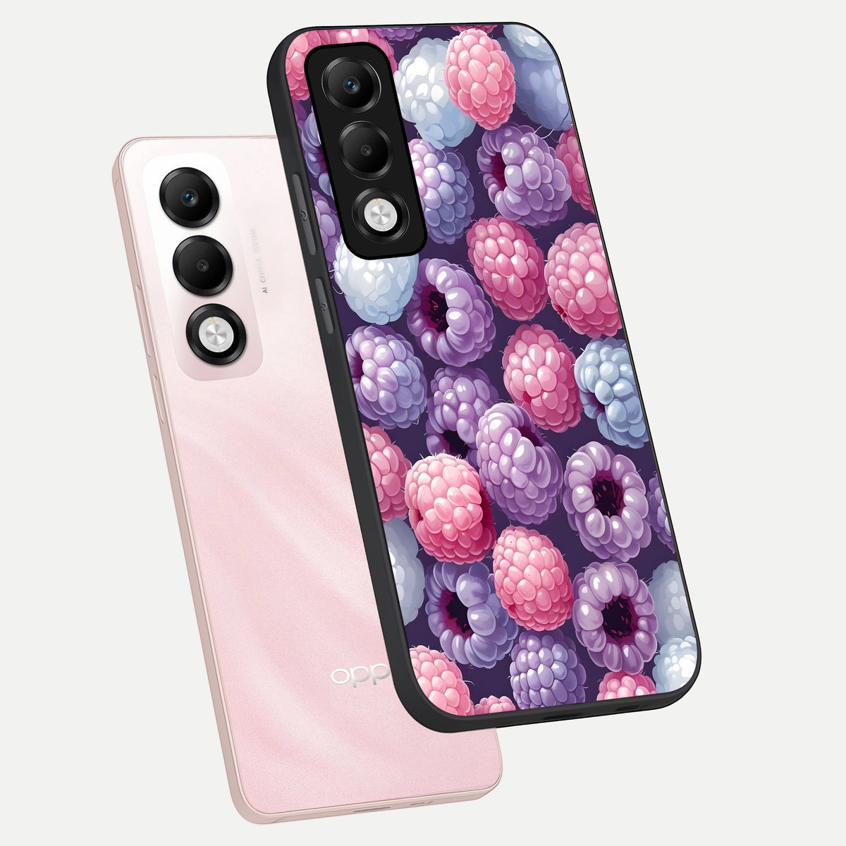  Berry Candy Pop phone case For Oppo K13x 5G showing premium glass back cover with detailed artwork