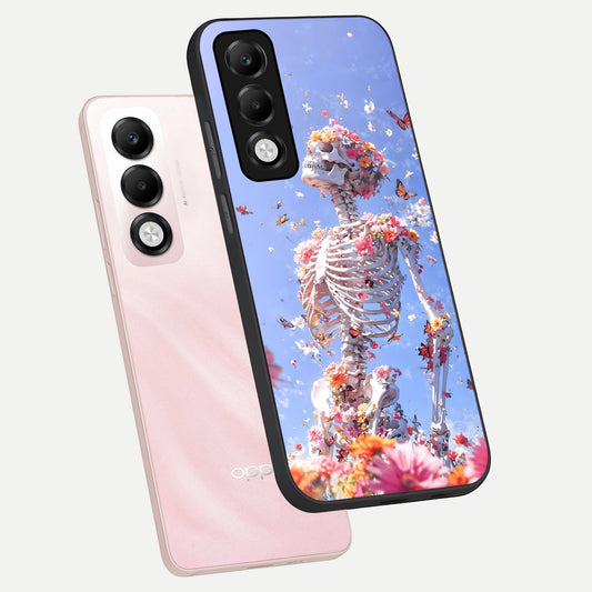  Bloom Beyond Bones phone case For Oppo K13x 5G showing premium glass back cover with detailed artwork