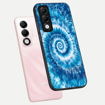  Blue Galaxy Wave phone case For Oppo K13x 5G showing premium glass back cover with detailed artwork