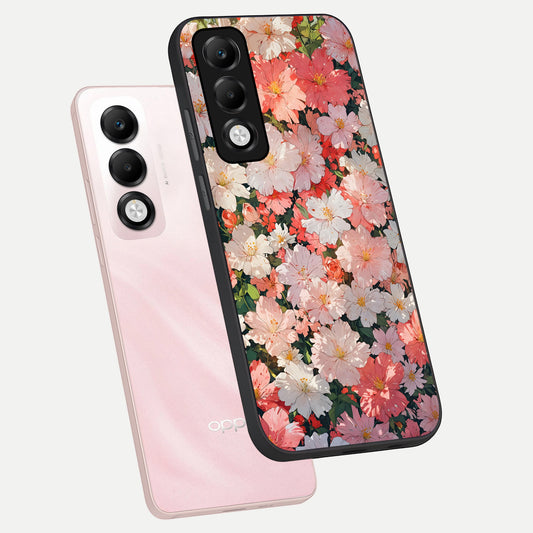  Blush Bloom Field phone case For Oppo K13x 5G showing premium glass back cover with detailed artwork