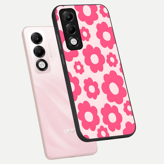  Blush Flower Pop phone case For Oppo K13x 5G showing premium glass back cover with detailed artwork