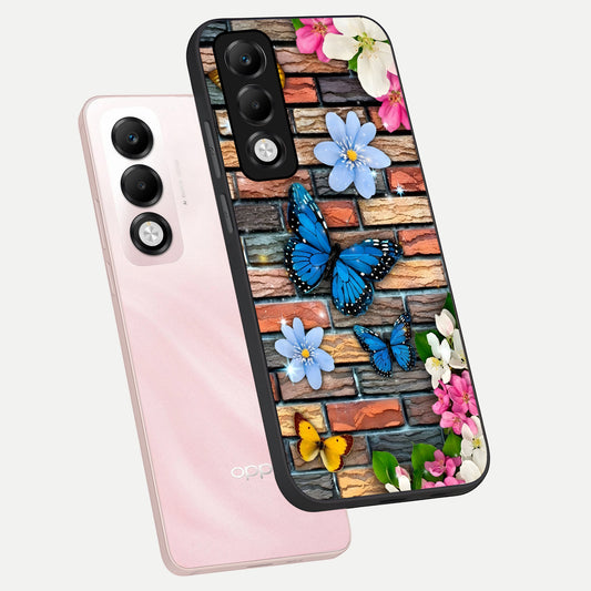  Brick Bloom Flight phone case For Oppo K13x 5G showing premium glass back cover with detailed artwork