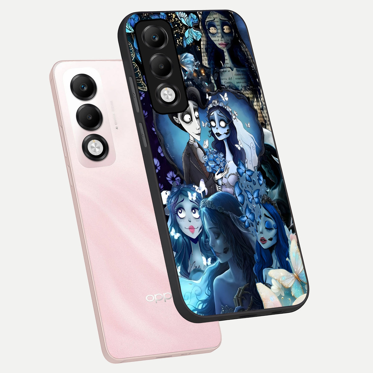  Butterfly Ghost Soul phone case For Oppo K13x 5G showing premium glass back cover with detailed artwork
