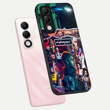  CYBERPUNK Legacy phone case For Oppo K13x 5G showing premium glass back cover with detailed artwork