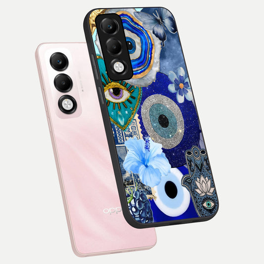  Celestial Blue Vision phone case For Oppo K13x 5G showing premium glass back cover with detailed artwork