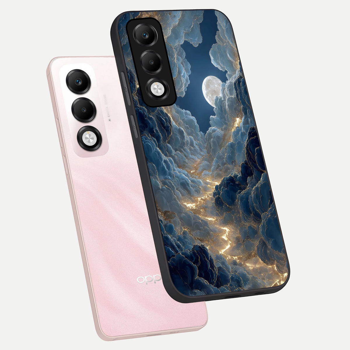  Celestial Cloud Road phone case For Oppo K13x 5G showing premium glass back cover with detailed artwork