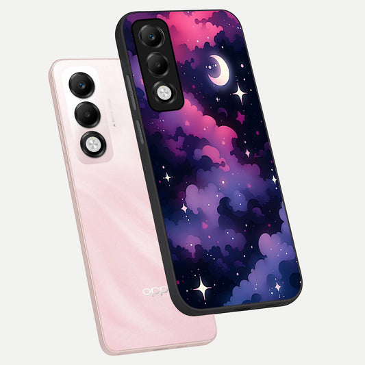  Celestial Moon Magic phone case For Oppo K13x 5G showing premium glass back cover with detailed artwork